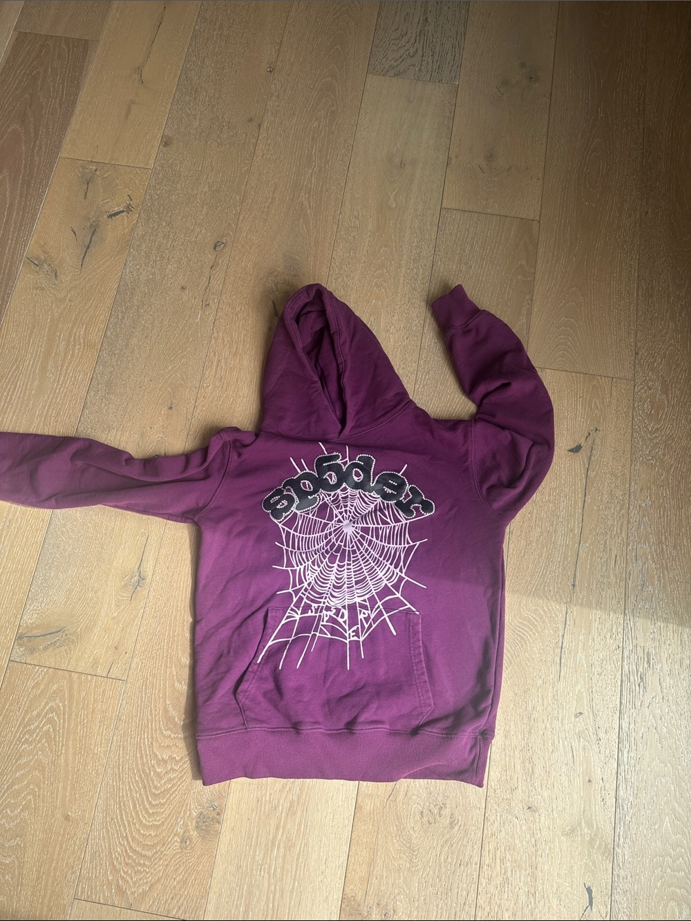 SP5DER Graphic Spiderweb Hoodie